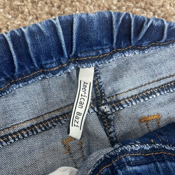 Casual Ripped Denim Joggers with Side Stripes - Picture 7 of 9